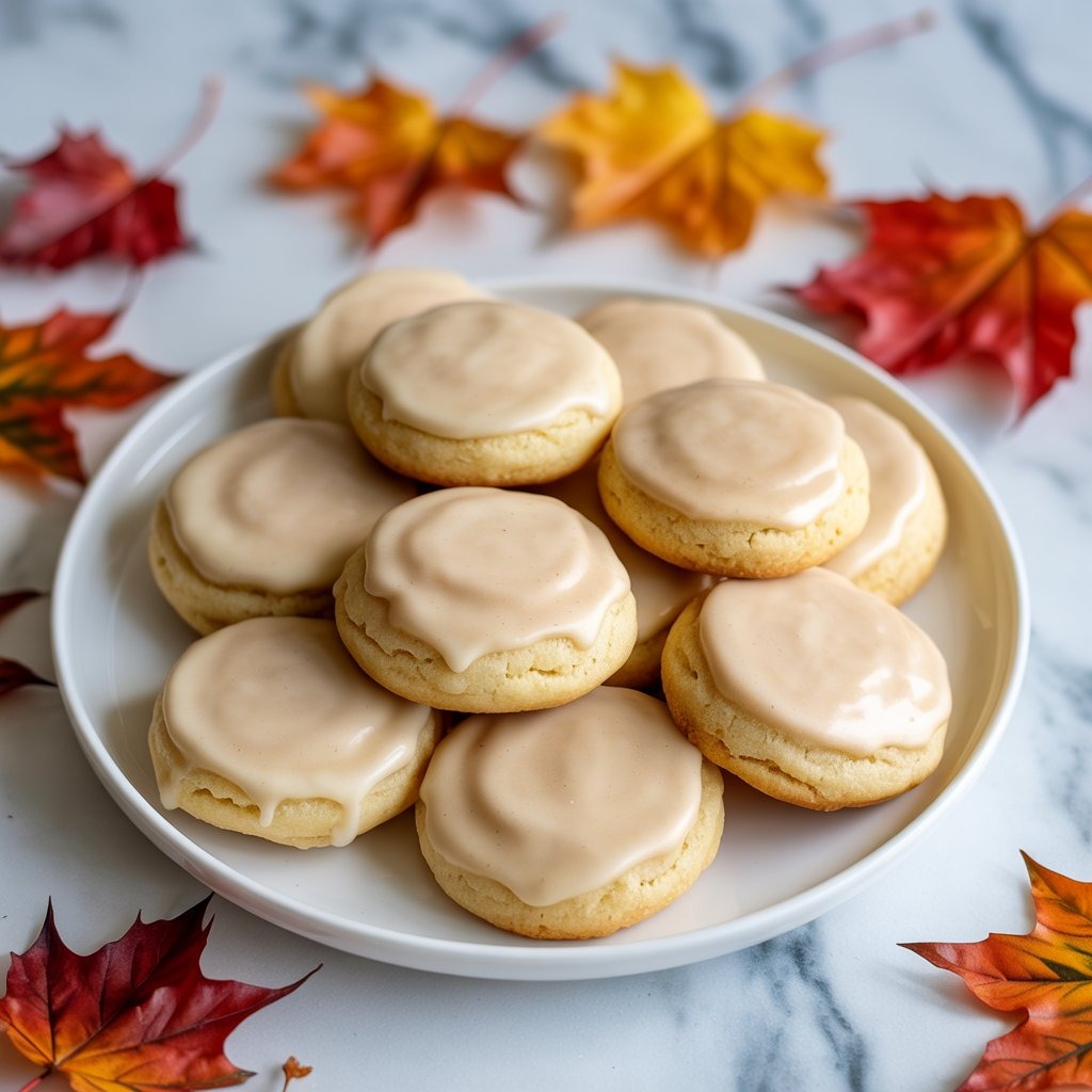 Maple Cookies with Maple Icing