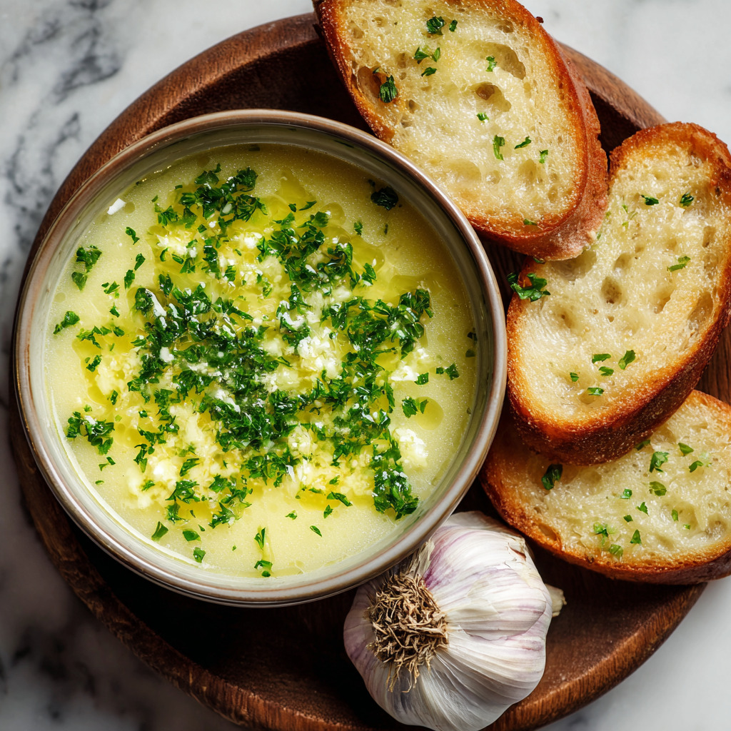 Czech Garlic Soup