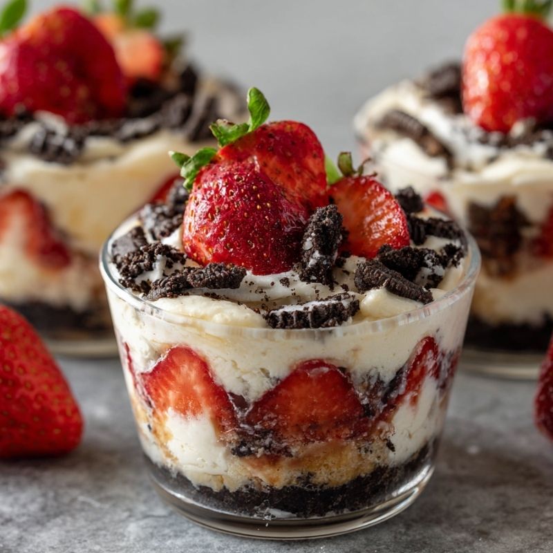 Irresistible Strawberry Oreo Cheesecake Cup