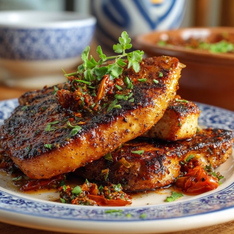 Tender Sicilian Pork Chops