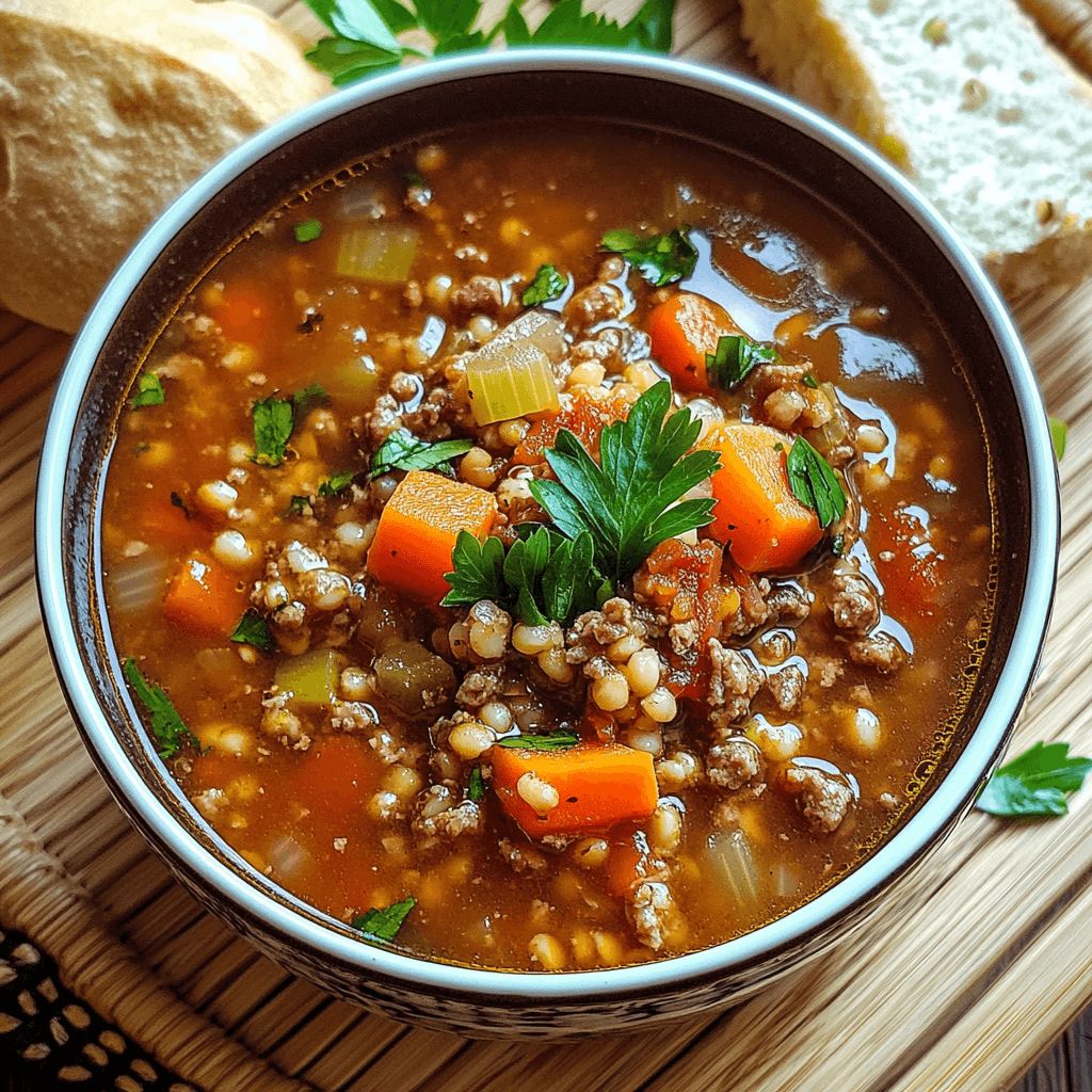 Rustic Gordon Ramsay Beef Barley Soup