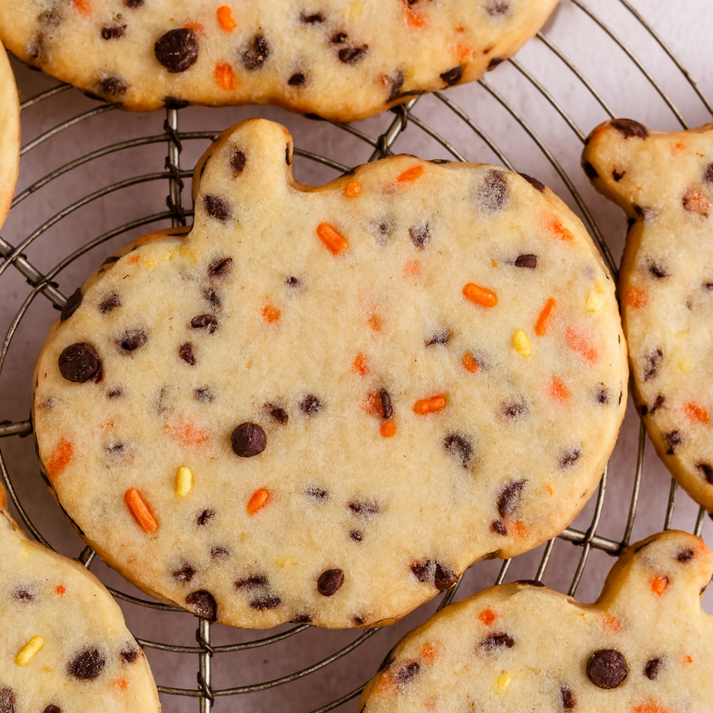 Whimsical Halloween Shortbread Cookies