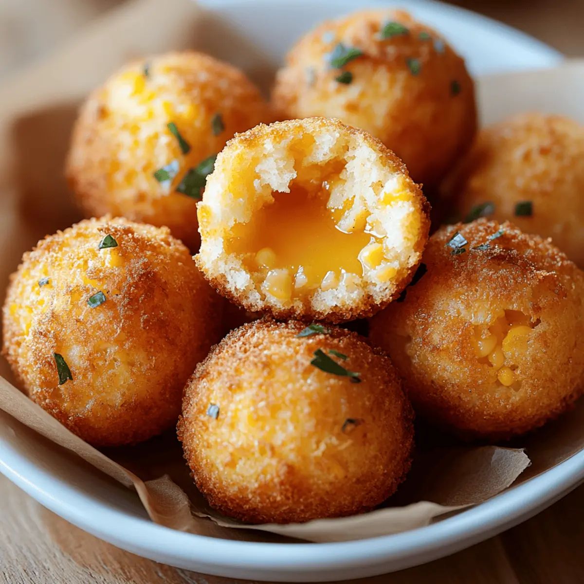 Fluffy Honey Butter Cornbread Poppers