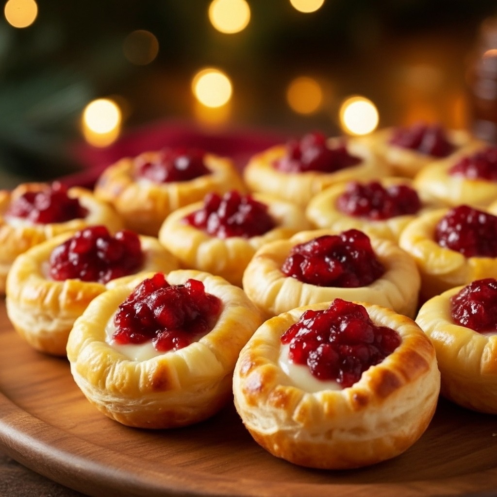 Irresistible Baked Cranberry Brie Bites