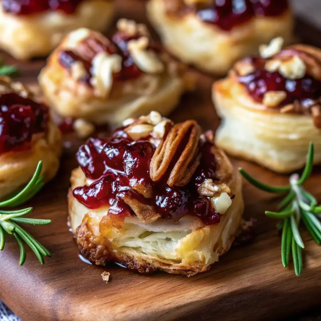 Flaky Brie And Cranberry Bites