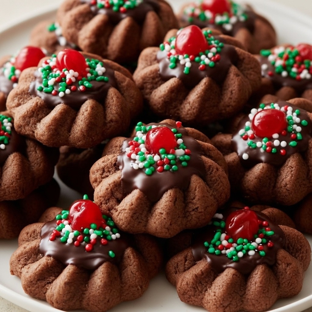 Decadent Piped Chocolate Butter Cookies