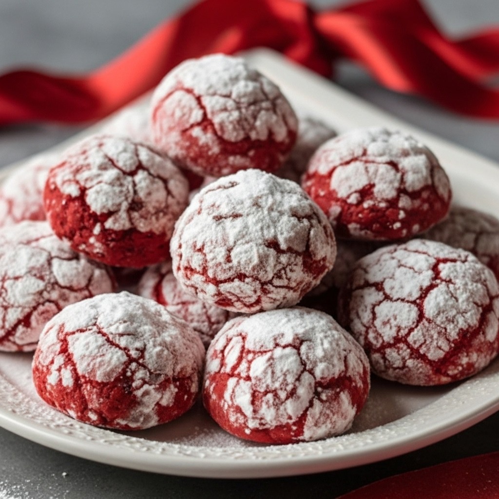 Dreamy Red Velvet Snowballs