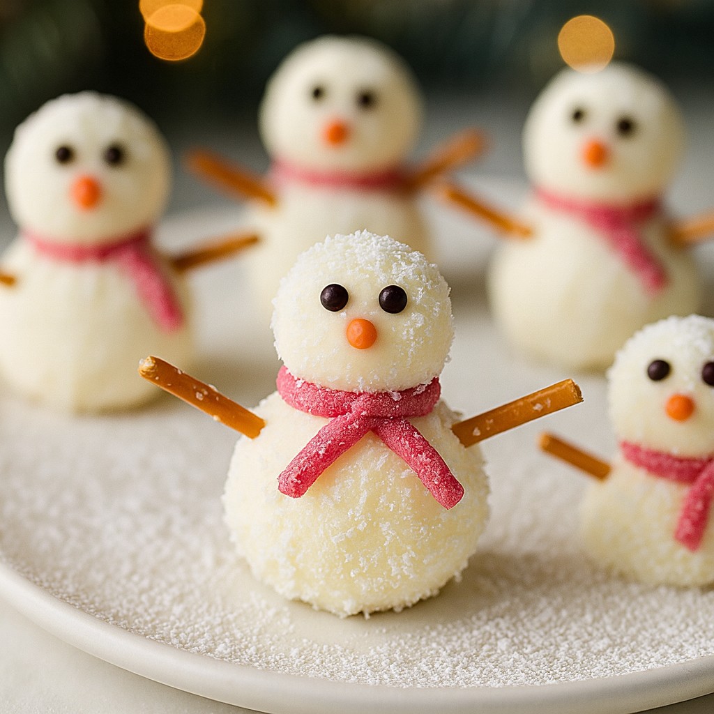 Adorable Snowman Truffles