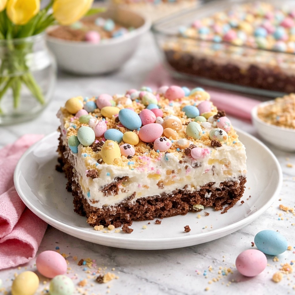 Crispy Easter Dirt Cake Casserole