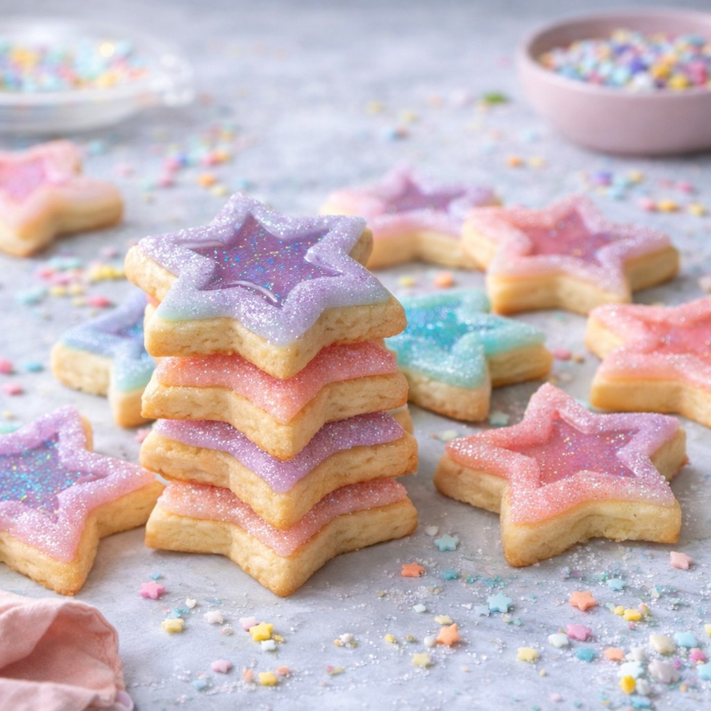 Colorful Stained Glass Cookies