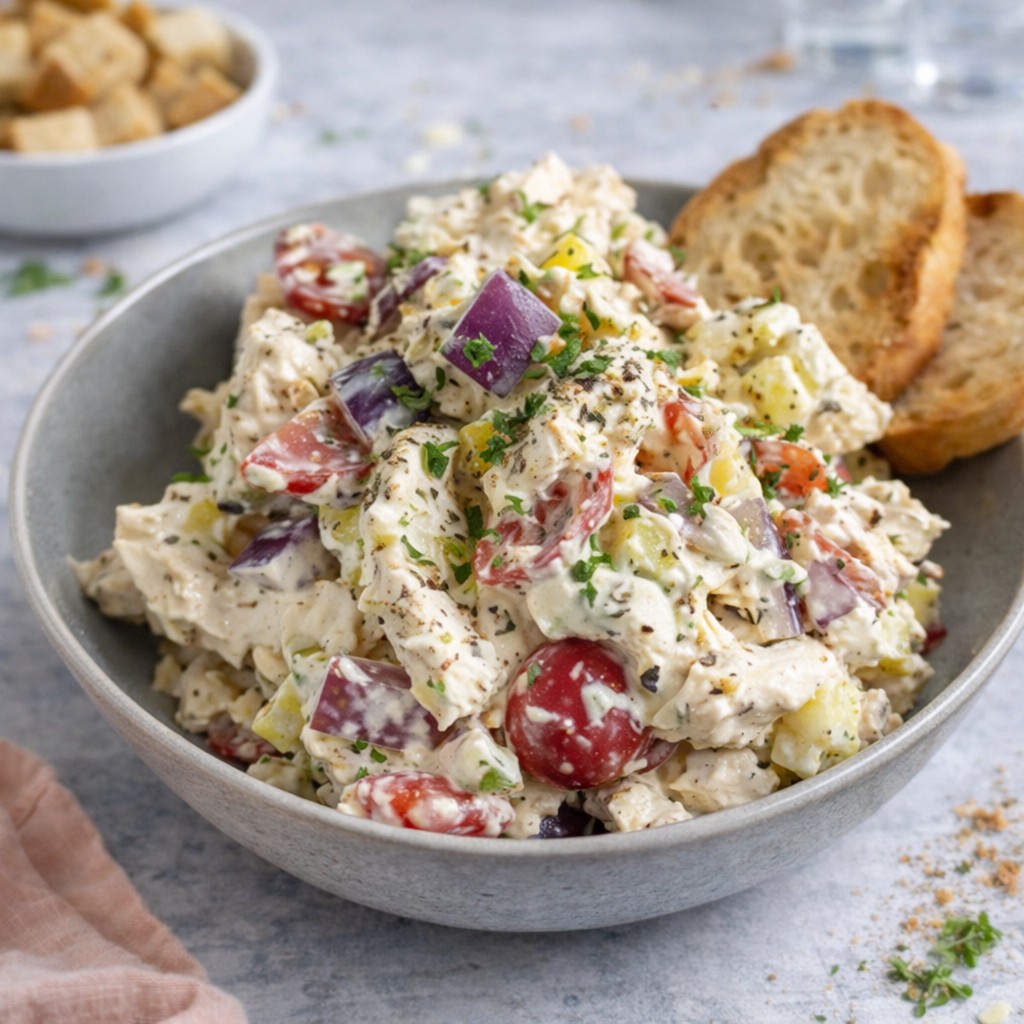 Hearty Italian Grinder Chicken Salad